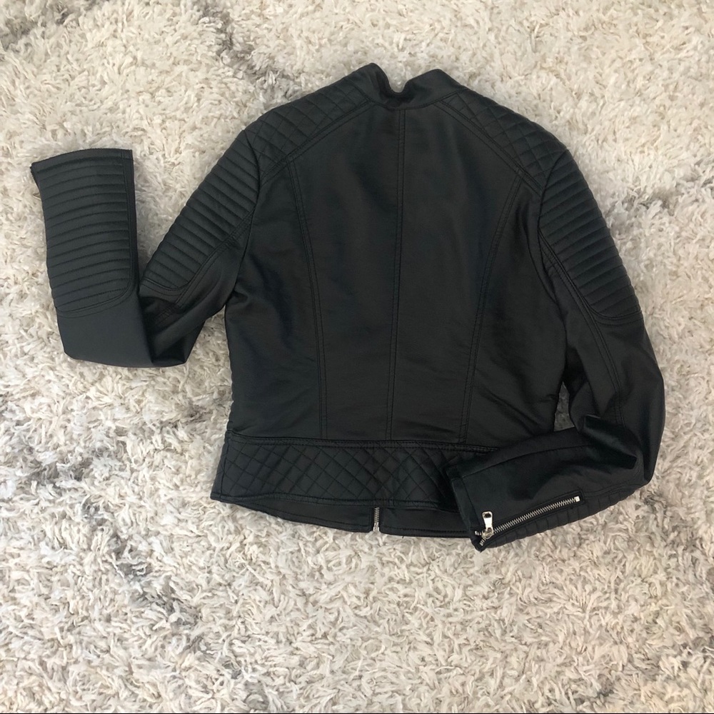 Faux leather jacket